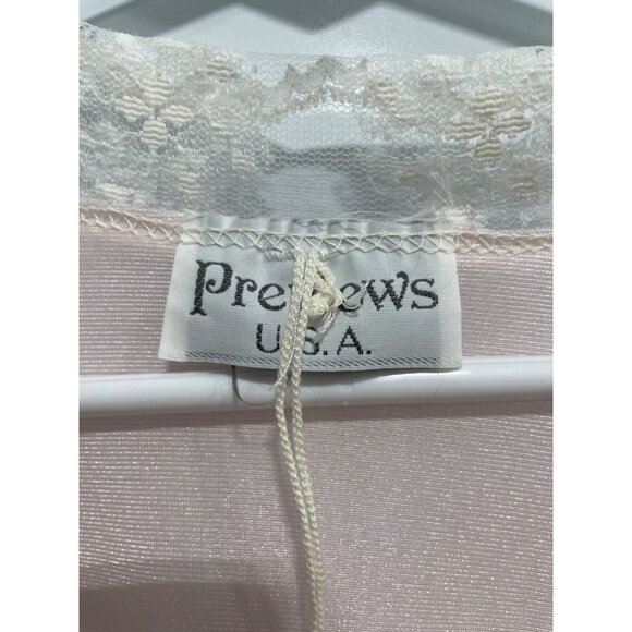 Previews USA Vintage Lace Long Robe Womens M Tie Waist Feminine Elegant Fantasy - Picture 4 of 9